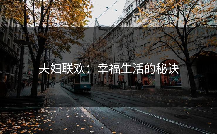 夫妇联欢：幸福生活的秘诀