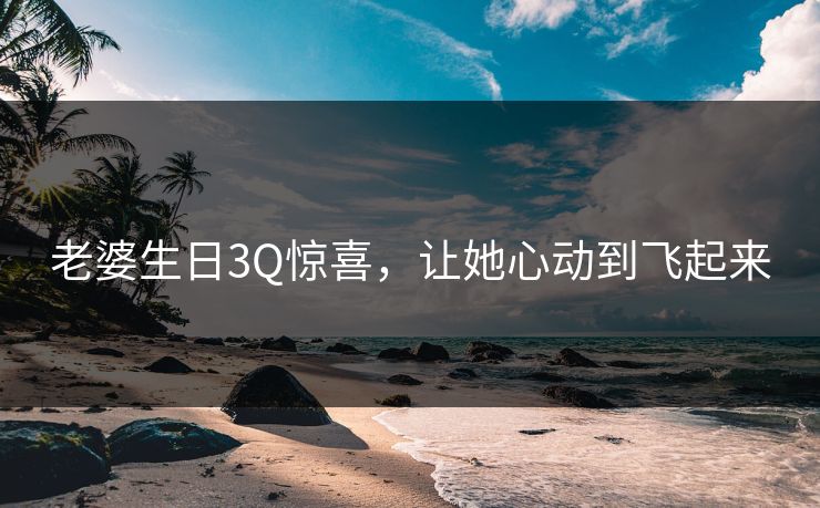 老婆生日3Q惊喜，让她心动到飞起来